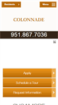 Mobile Screenshot of colonnadeliving.com